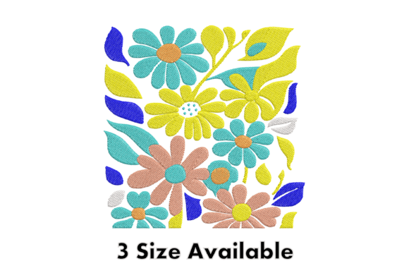 Bright Flowers: A Whimsical Embroidery Design for Meaningful Gifts
