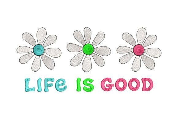 Daisy Flowers Life is Good