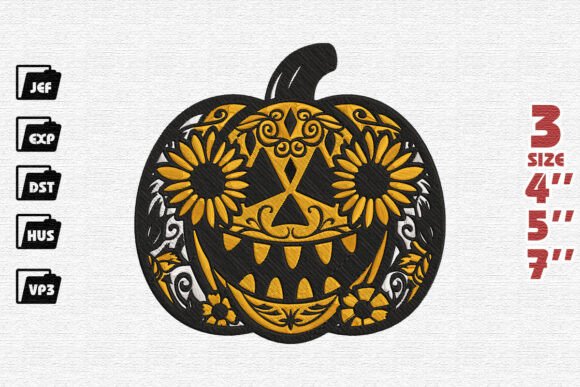 Elegant Halloween Pumpkin Art