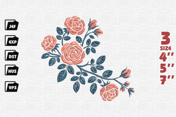 Floral Embroidery Pattern