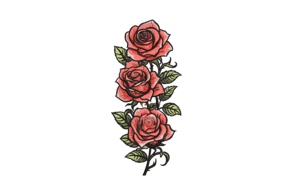 Mini Roses: A Charming Embroidery Design for Meaningful Handmade Gifts