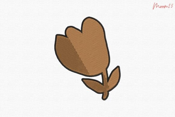 Minimal Brown Flower
