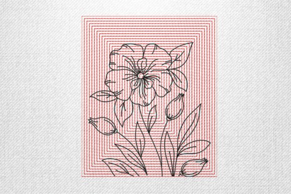 Modern Line Flower
