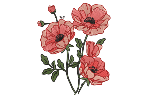 Poppy Flowers: A Boutique Sweatshirt Embroidery Review