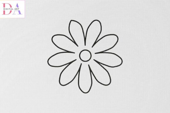 Simple Outline Flower